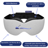 Antifaz Dormilones - 100% Adaptable a tus ojos (Oscuridad Total)