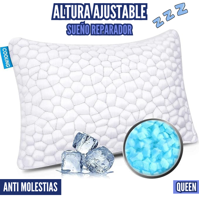 Almohada Altura Ajustable Anti Molestias (Refrescante)
